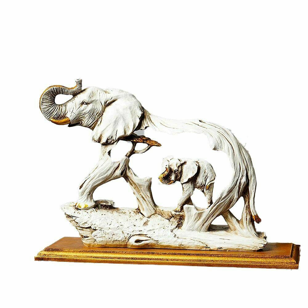 Majestic Motherhood Elephant with Baby