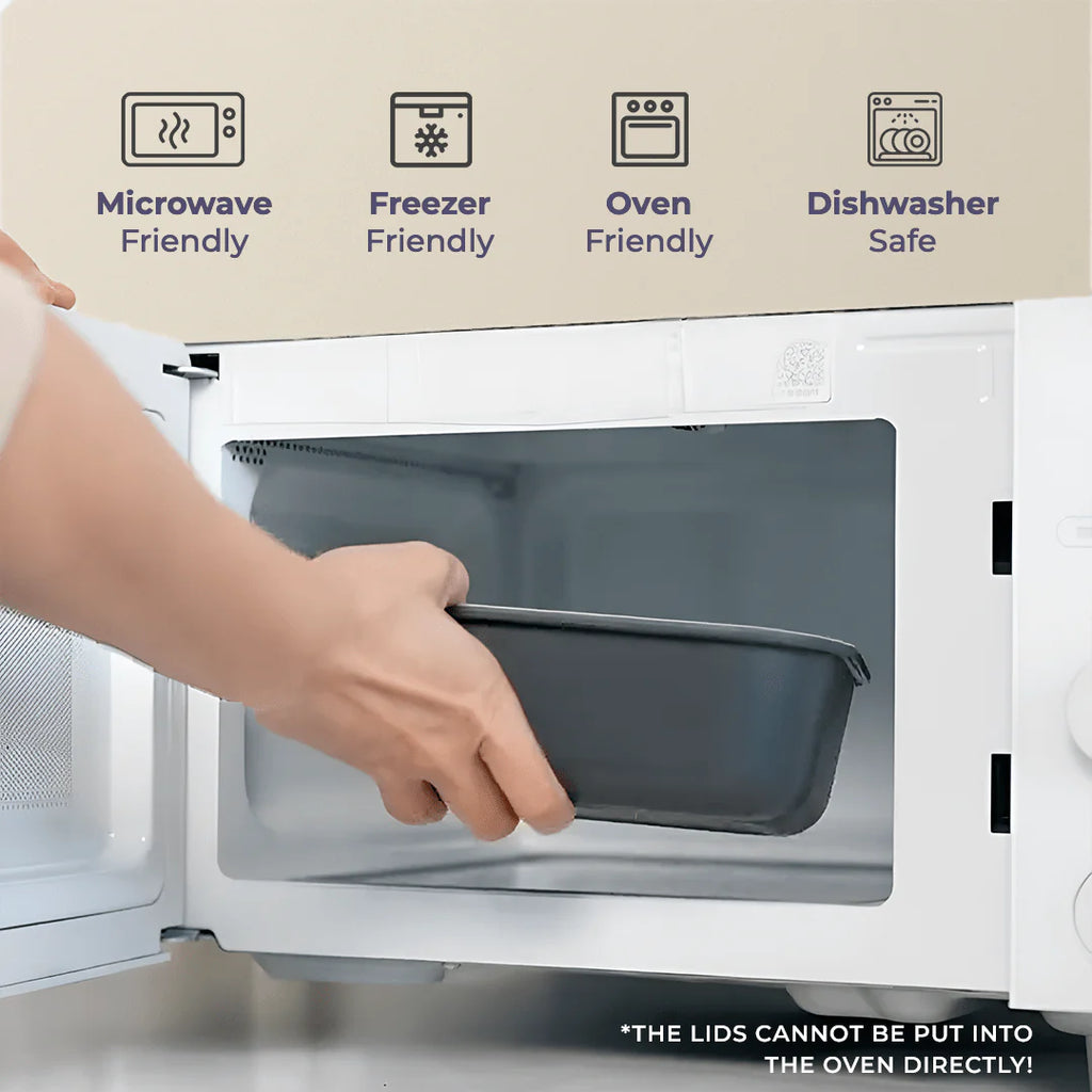 Rectangle 1050ml Non-Stick Glass Food Storage Container