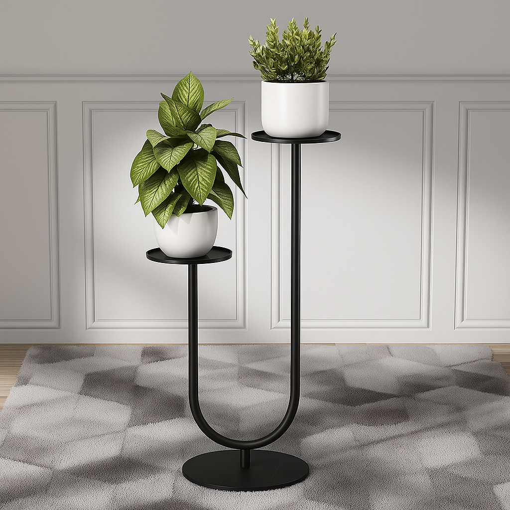 Modern Curve Plant Stand Frame