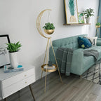 Luxury Metal Moon -Flower Racks