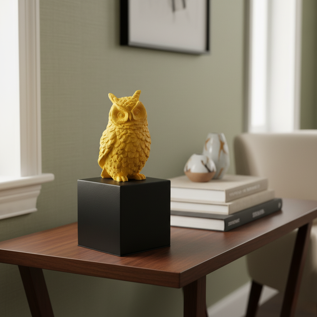 Wise Owl Guardian of Good Fortune - Symbol of Fortune & Protection for Indian Homes