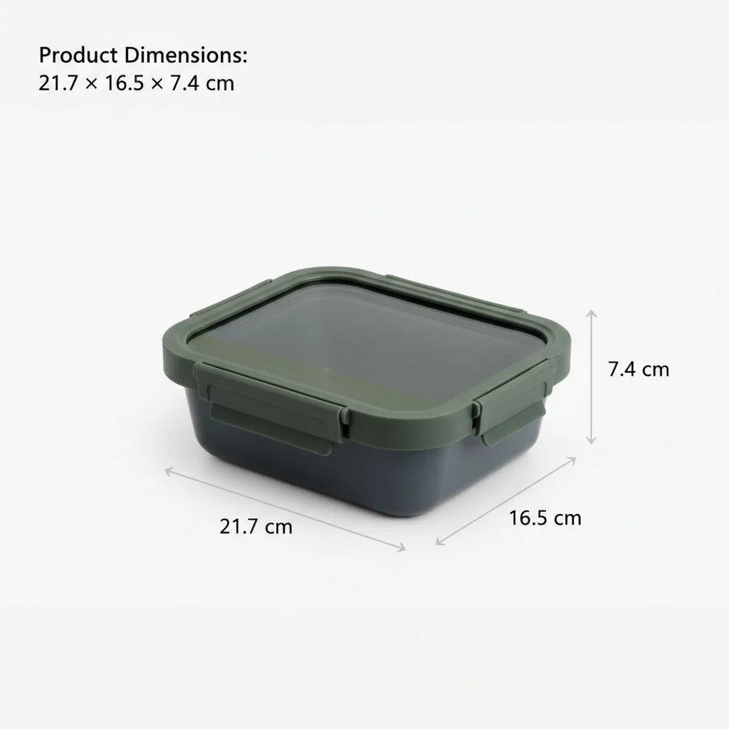 Rectangle 1050ml Non-Stick Glass Food Storage Container