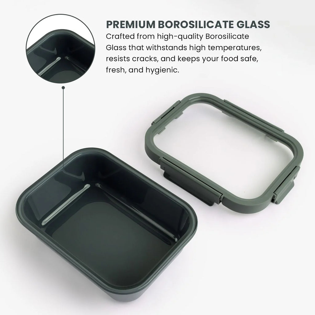 Rectangle 1050ml Non-Stick Glass Food Storage Container