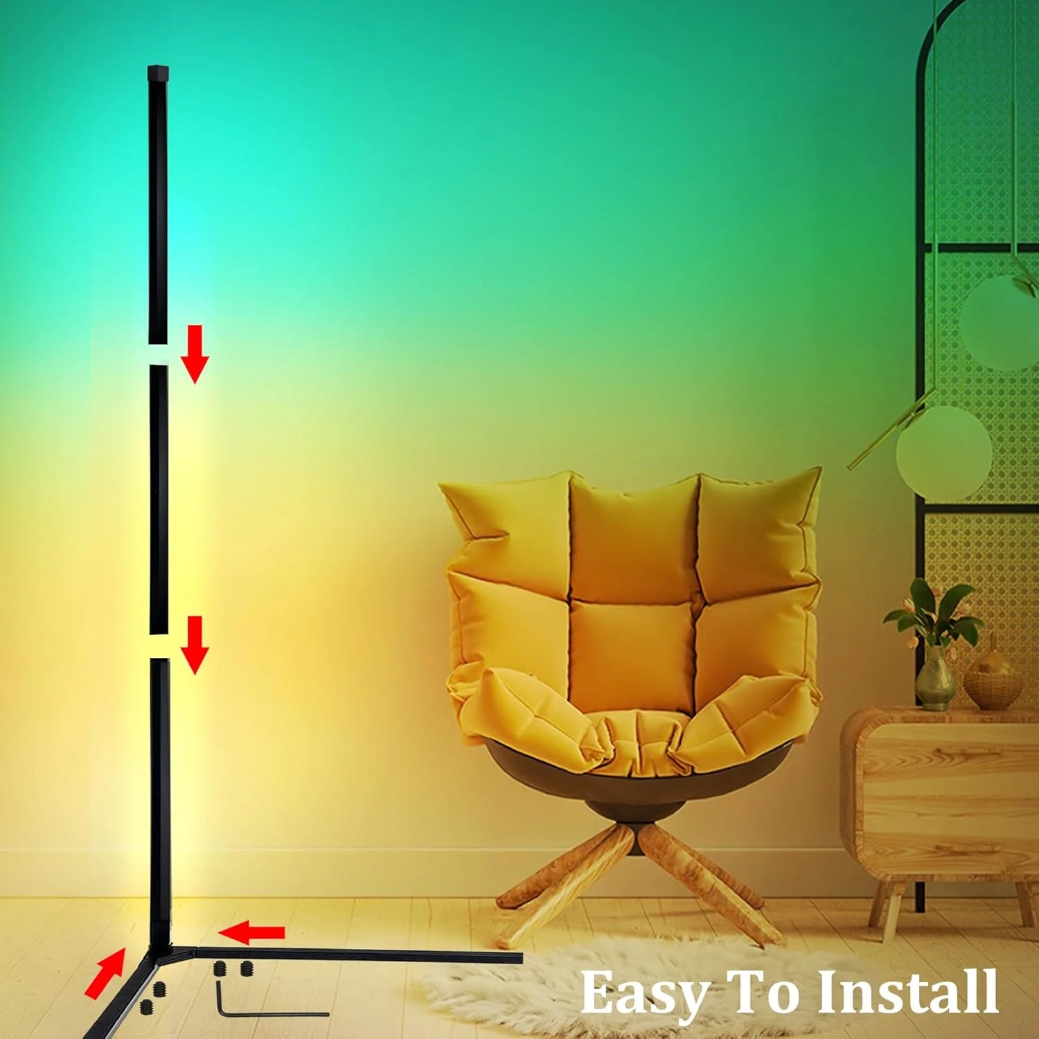 Modern Art Zenith Corner Floor Lamp